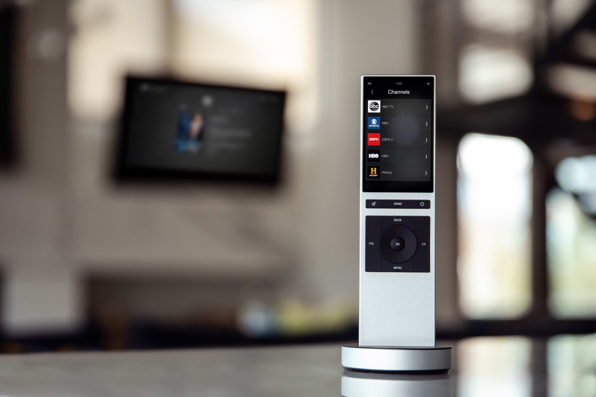 Control4 remote and touch panel
